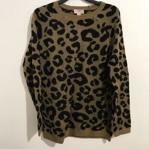 Forever 21 leopard sweater